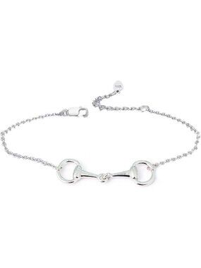 Adjustable 925 Silver-Plated Horse Bit Bracelet | Perfect Gift for Horse Lovers